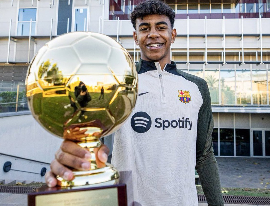 Lamine Yamal ganó el premio Golden Boy y firmó doble récord