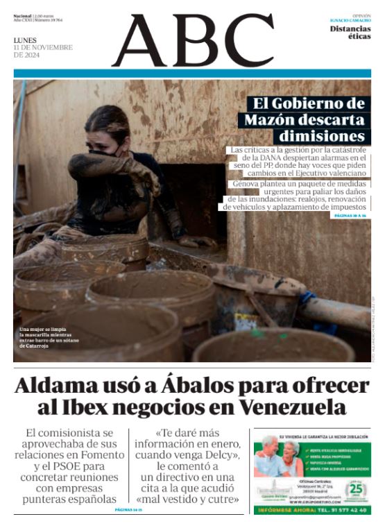 Portadas de la prensa internacional de este lunes 11 de noviembre de 2024