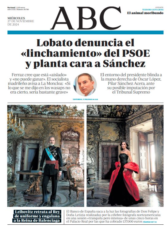 Portadas de la prensa internacional de este miércoles 27 de noviembre de 2024