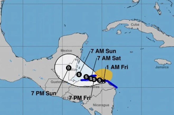 Tormenta tropical Sara impacta Honduras y amenaza con fuertes lluvias en sur de México