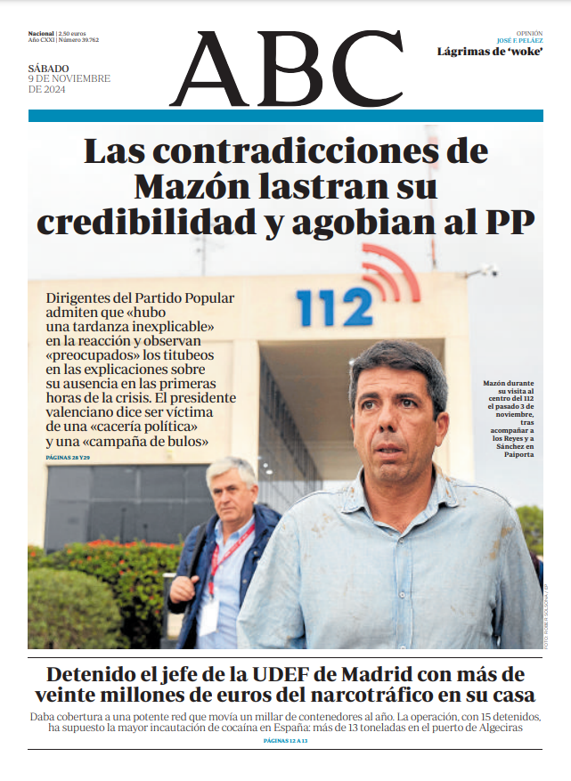 Portadas de la prensa internacional de este sábado 9 de noviembre de 2024