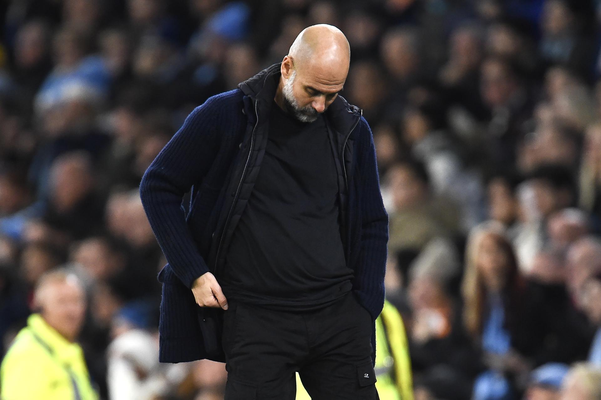 La fuerte autocrítica de Guardiola tras la derrota del City en el derbi de Mánchester