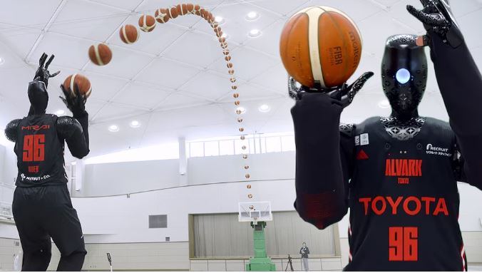 Robot logra un nuevo récord Guinness en el deporte: una canasta imposible en basketball