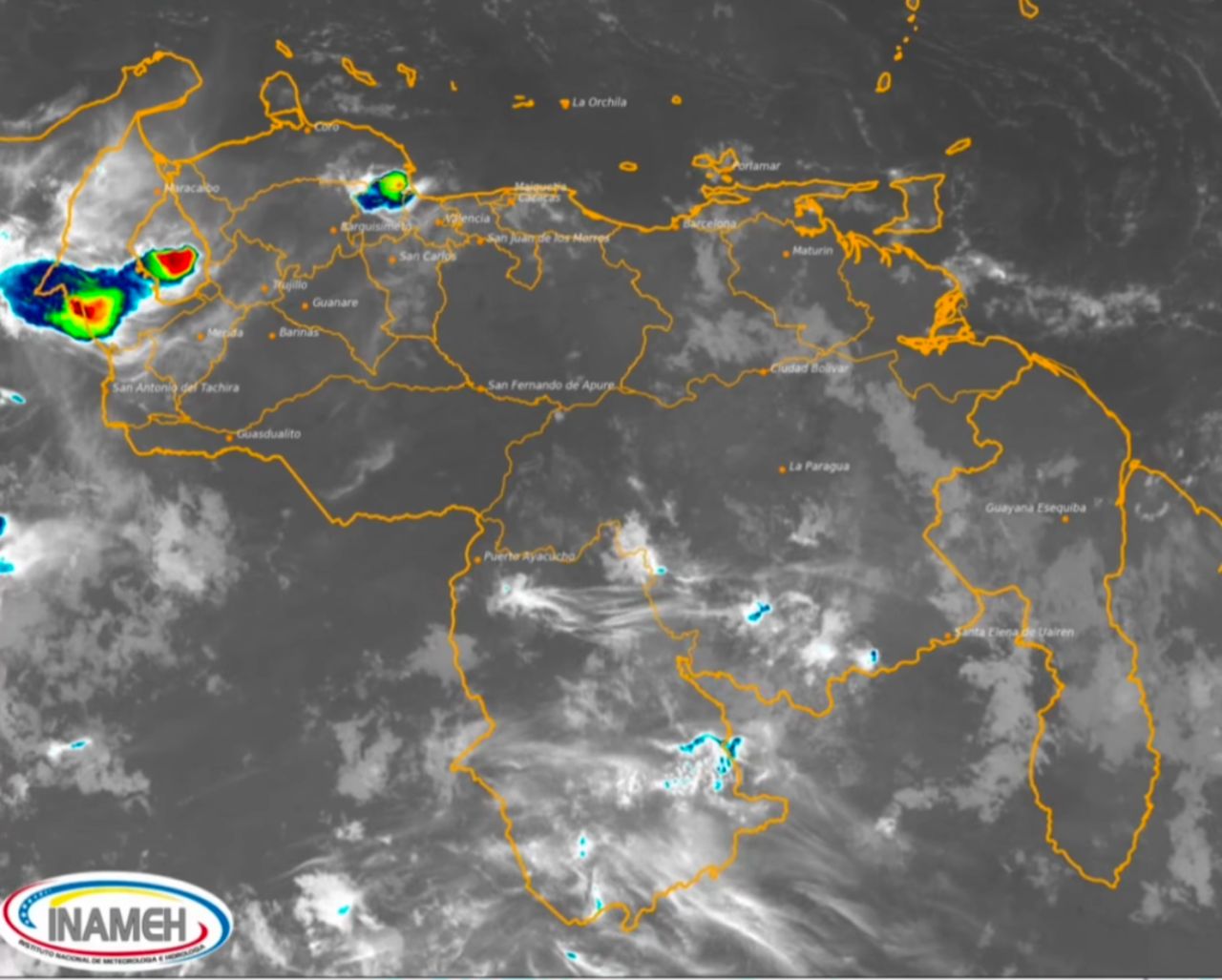 Inameh pronosticó clima variable en todo el país para este miércoles #4Dic