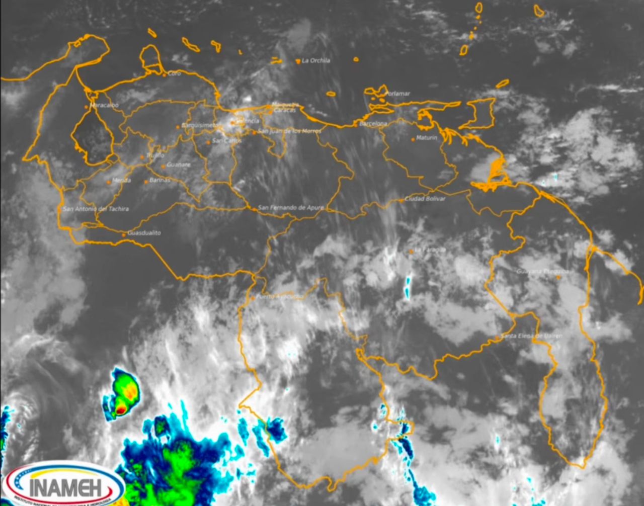Inameh prevé nubosidad con lloviznas dispersas para este #16Dic