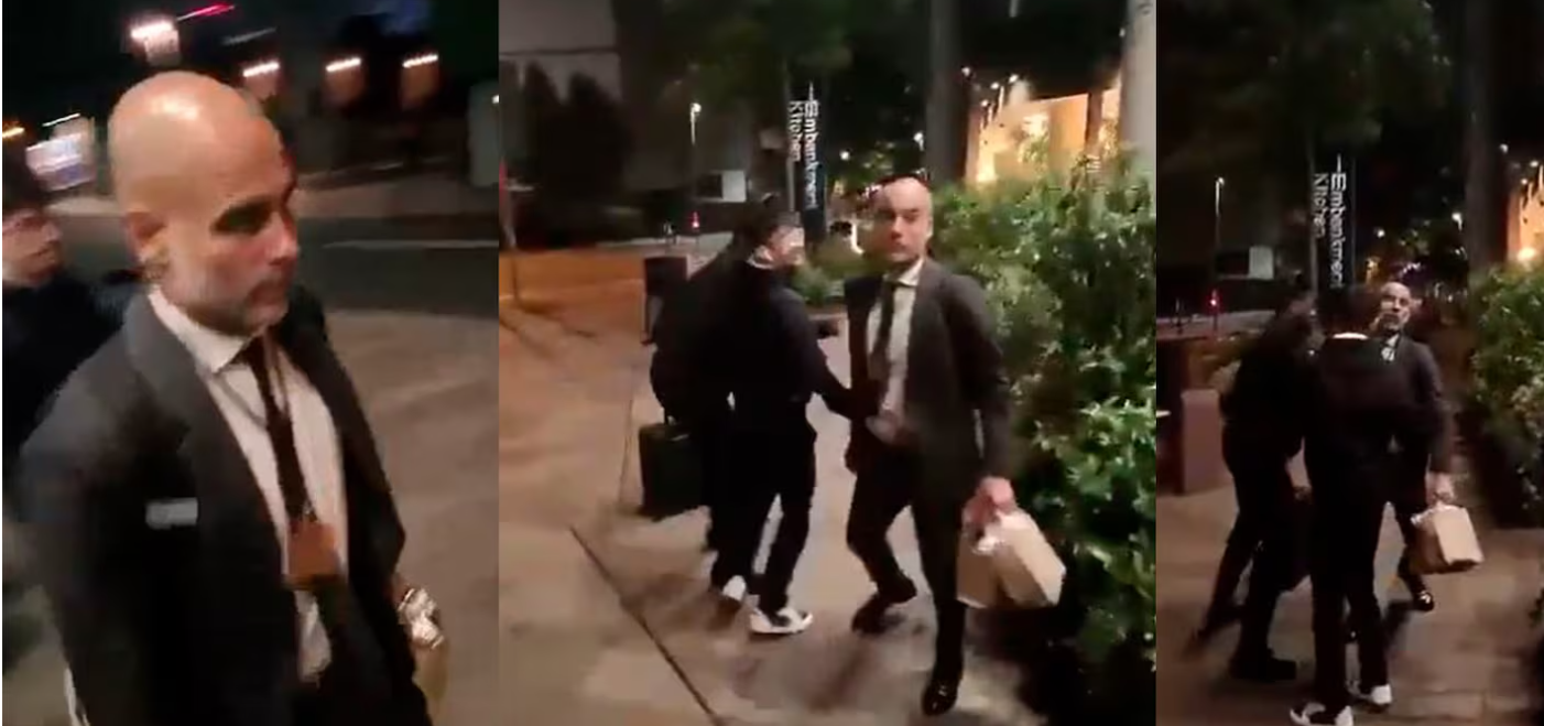 Pep Guardiola estalló y casi se va a las manos con un aficionado del Liverpool en plena calle (VIDEO)