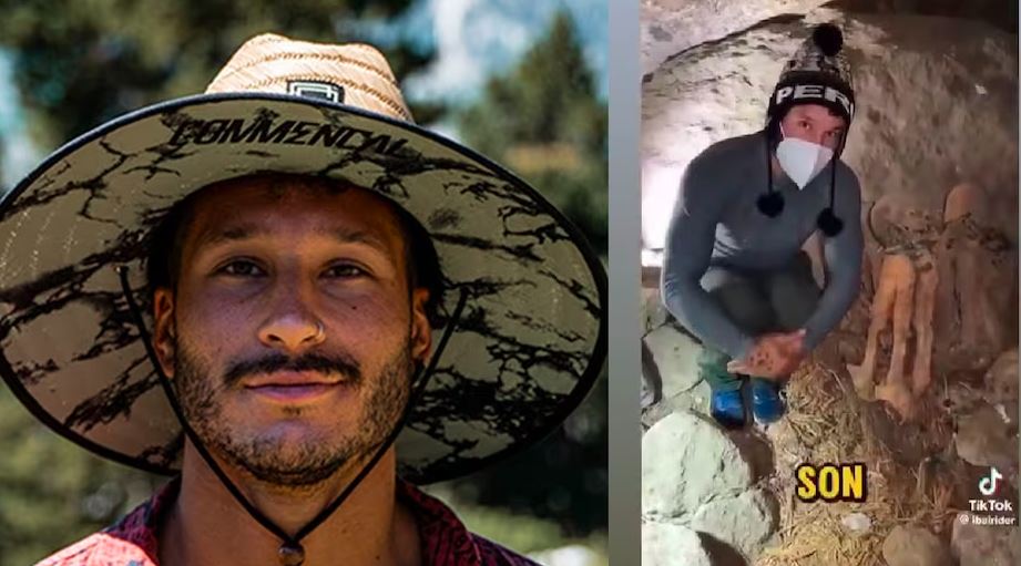 Youtuber español es criticado por supuesta profanación de restos humanos en una cueva de Perú